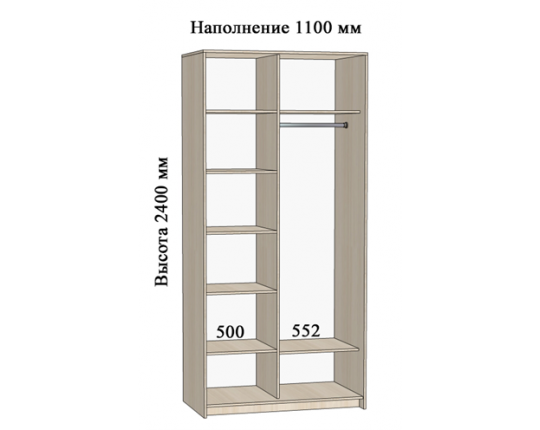 Шкаф-купе 1100